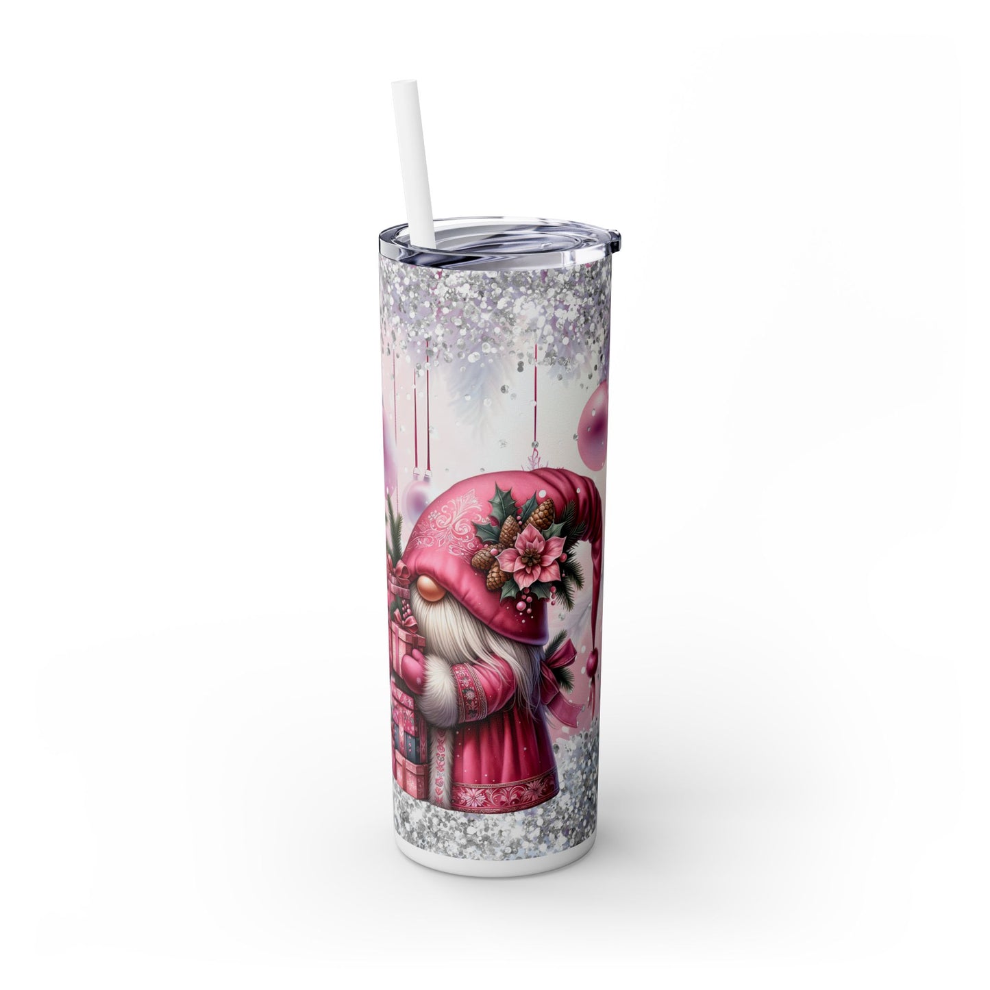 Christmas Time - SleekSip Skinny 20oz Tumbler with Straw