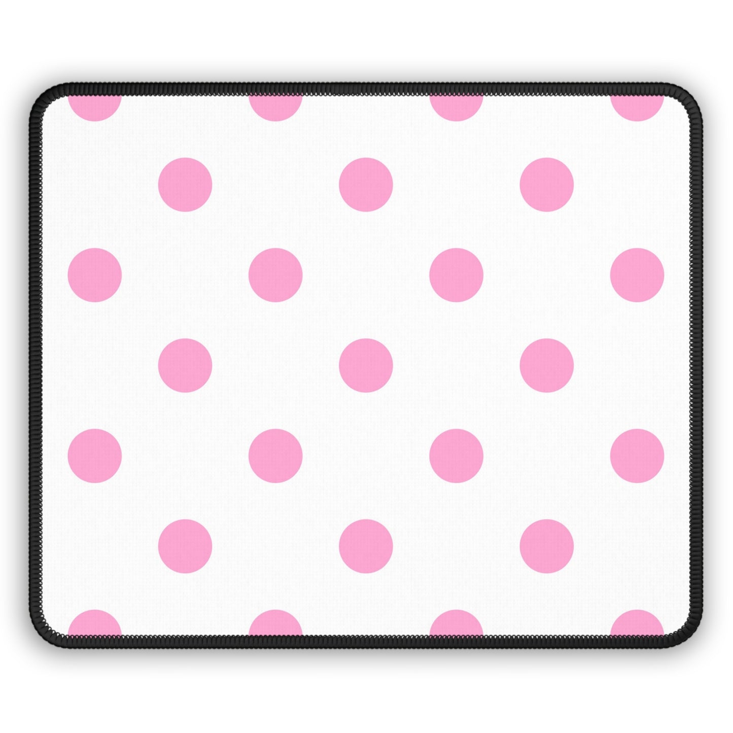 Pretty in Pink Polka Dot Mouse Pad – A Splash of Fun for Your Desk