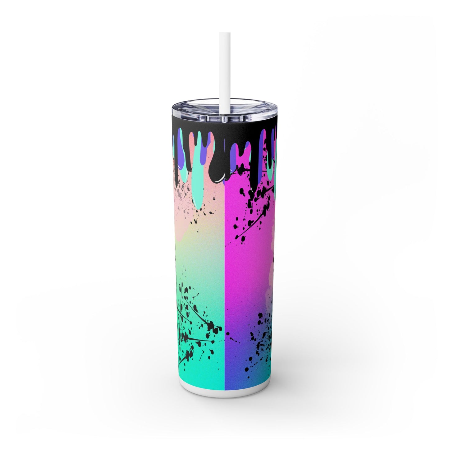 Spooky Skull - SleekSip Skinny 20oz Tumbler with Straw