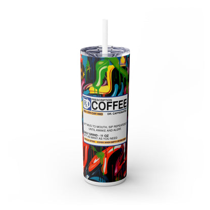 RX Coffee - SleekSip Skinny 20oz Tumbler with Straw