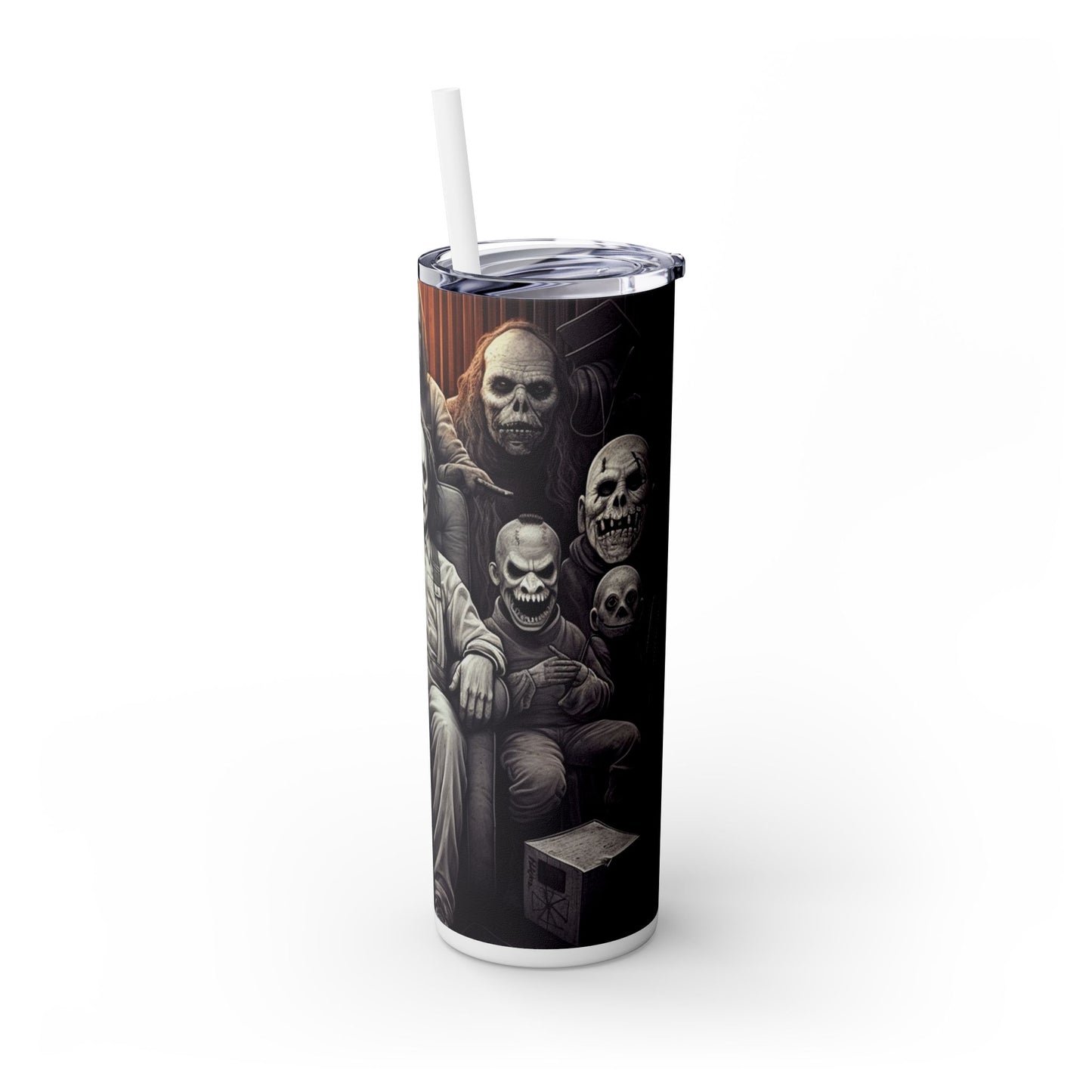 Scary Halloween Monsters - SleekSip Skinny 20oz Tumbler with Straw