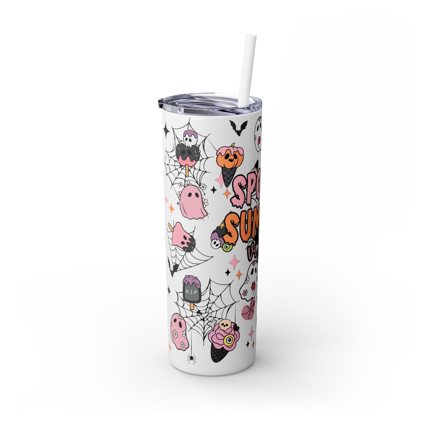 Spooky Summer Vibes - SleekSip Skinny 20oz Tumbler with Straw