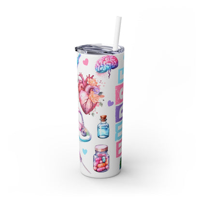 Nurse - SleekSip Skinny 20oz Tumbler with Straw