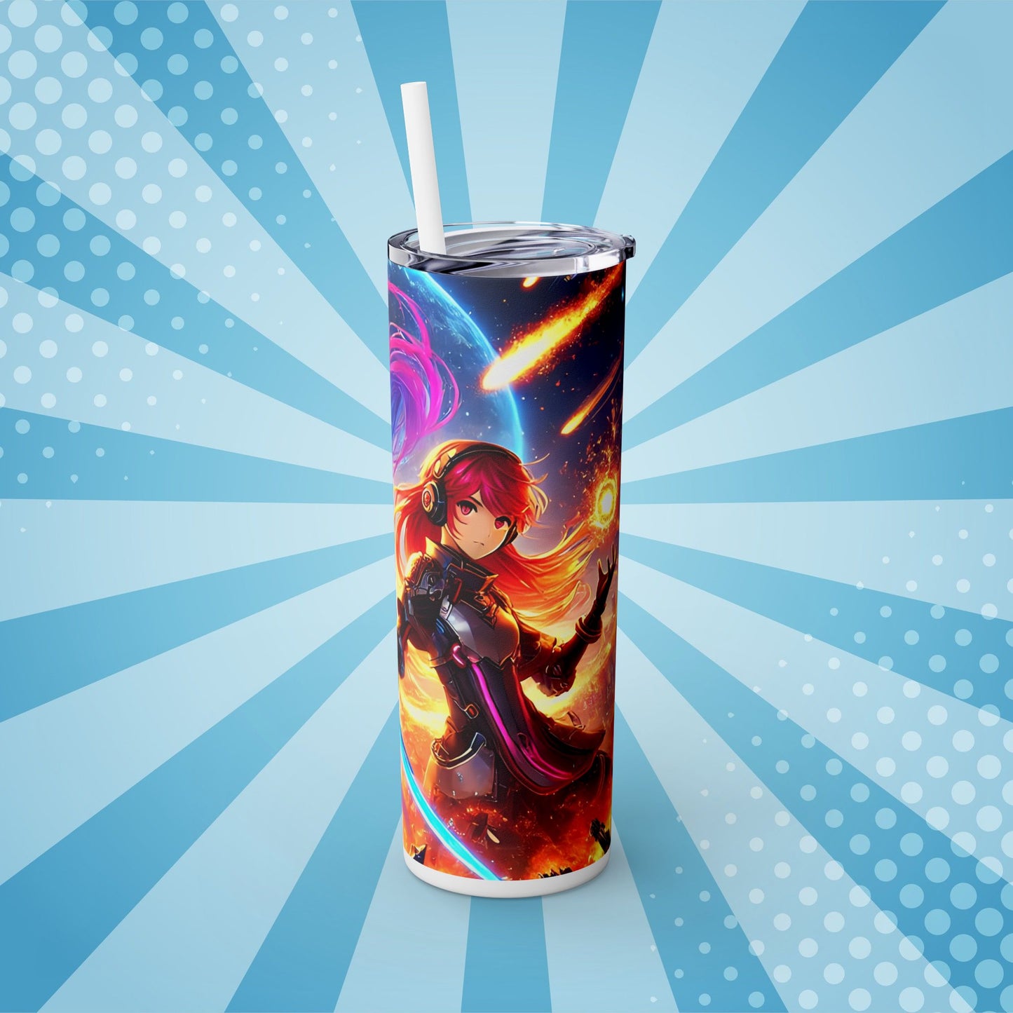 Cosmic Fire Anime Tumbler – 20oz