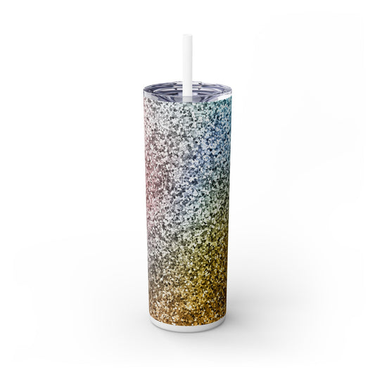 Magical Unicorn Glitter - SleekSip Skinny 20oz Tumbler with Straw