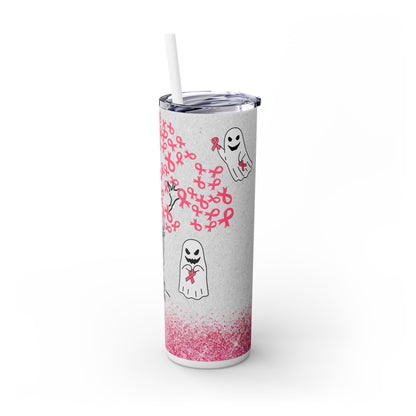 Ghost Cancer - SleekSip Skinny 20oz Tumbler with Straw