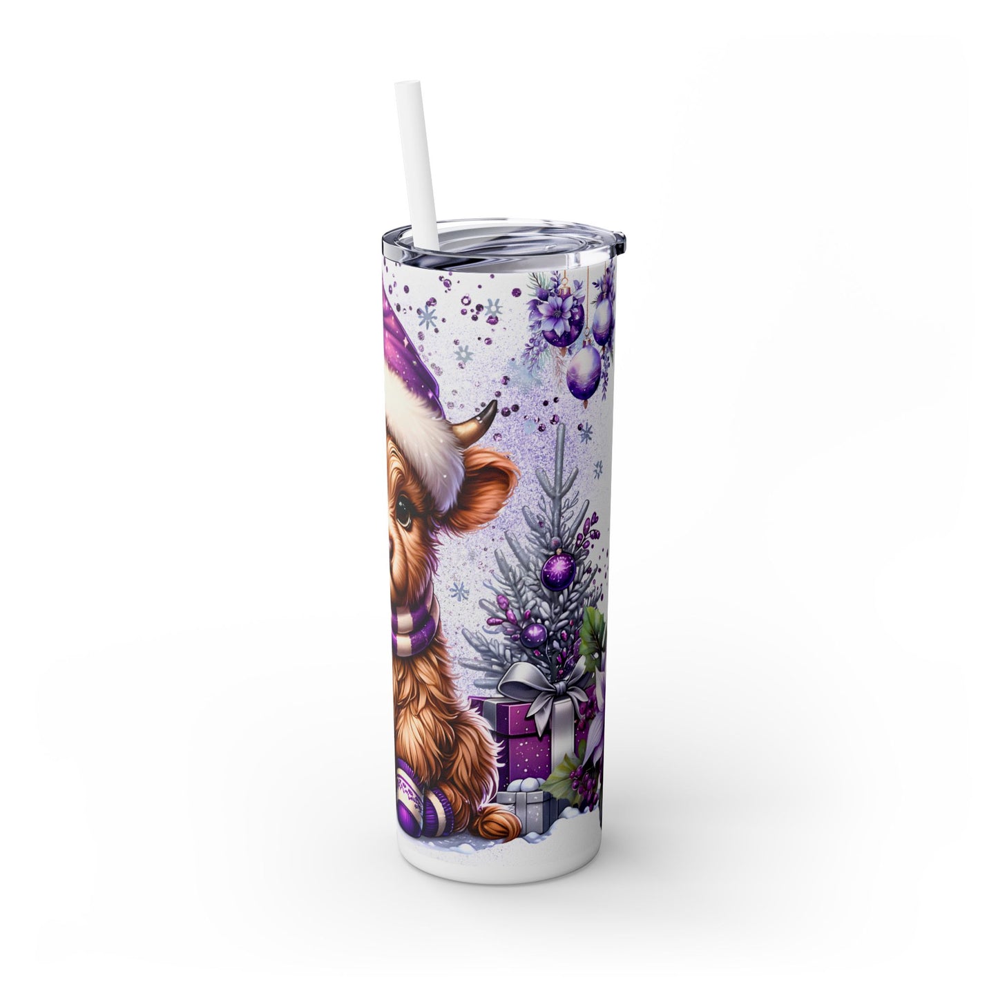 Christmas Time - SleekSip Skinny 20oz Tumbler with Straw