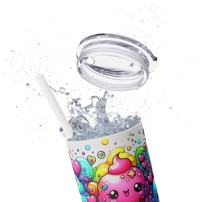 Cute Kawaii Ice Cream - SleekSip Skinny 20oz Tumbler with Straw