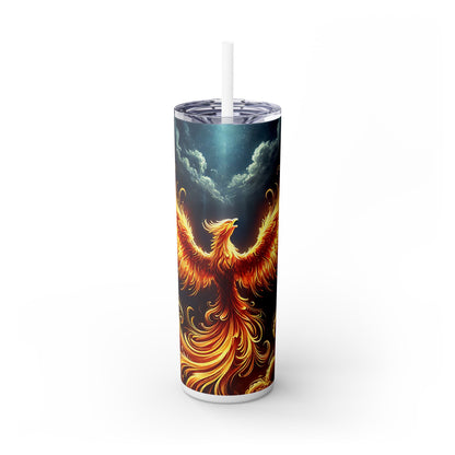 Rise of the Phoenix - SleekSip Skinny 20oz Tumbler with Straw