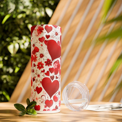 Heartfelt Blossoms Love Tumbler – 20oz