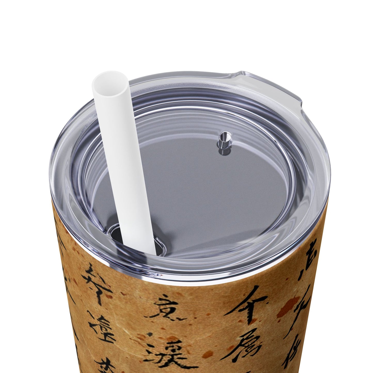 Ancient Japanese Writing - SleekSip Skinny 20oz Tumbler with Straw