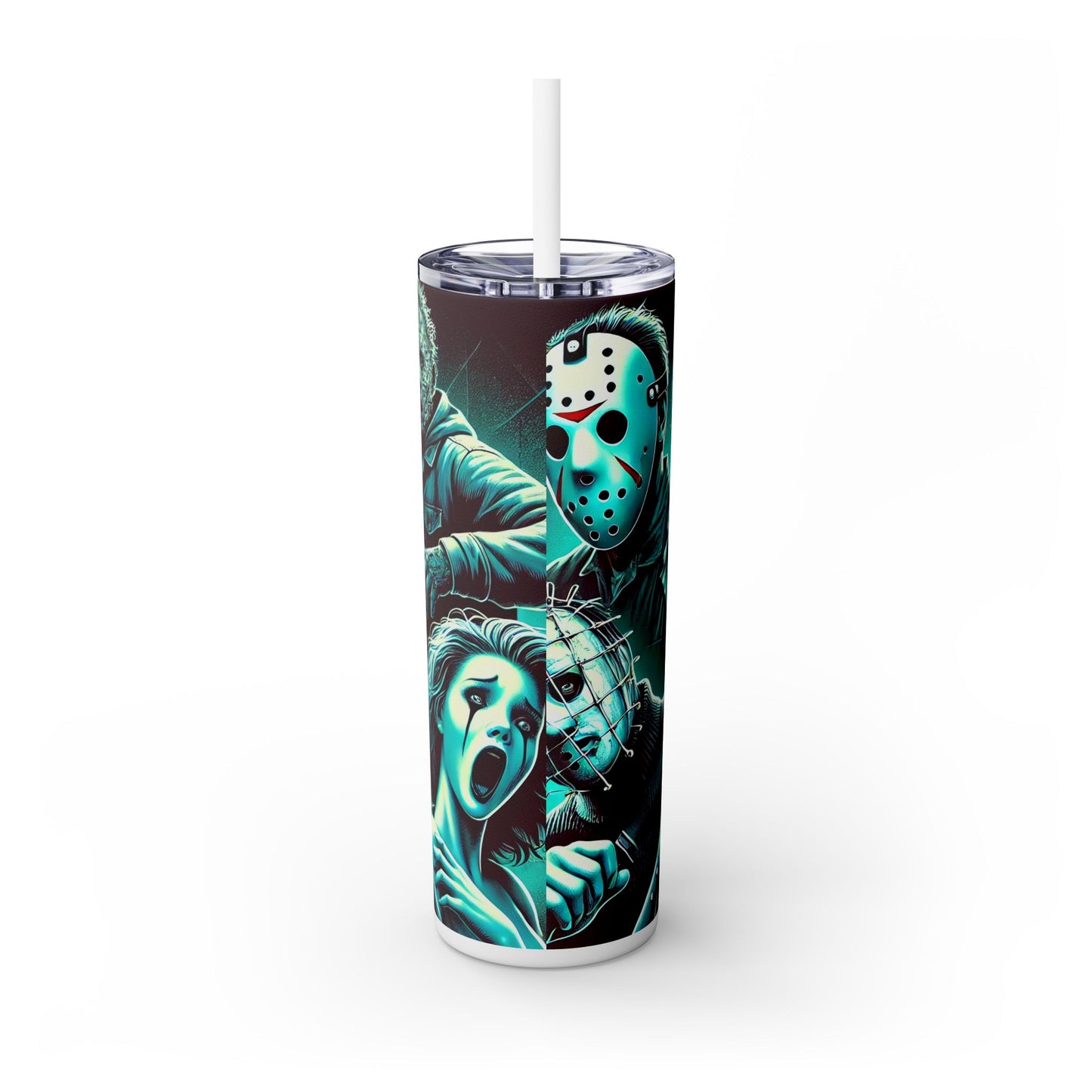 Halloween Horror - SleekSip Skinny 20oz Tumbler with Straw