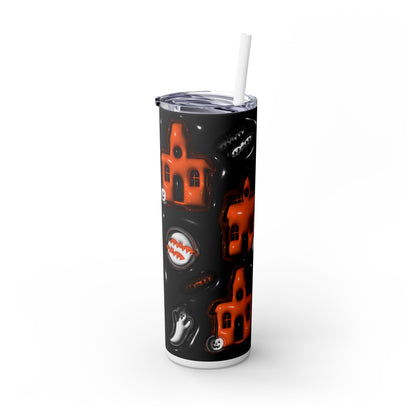 3D Inflated Halloween - SleekSip Skinny 20oz Tumbler with Straw