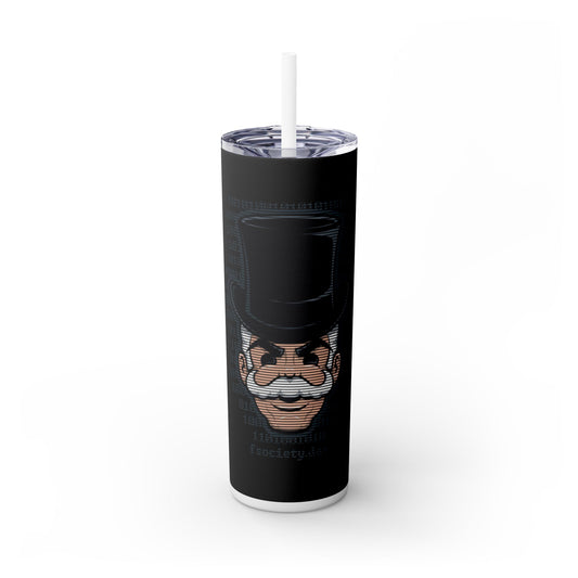 Hacker F Society - SleekSip Skinny 20oz Tumbler with Straw