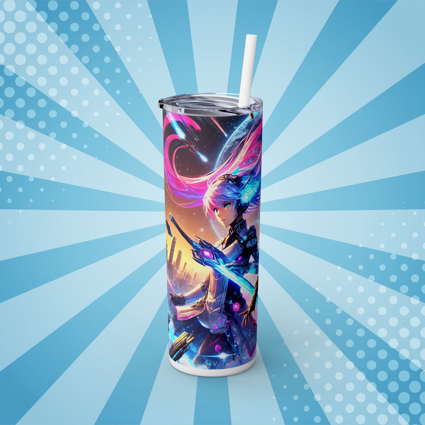 Cosmic Fire Anime Tumbler – 20oz