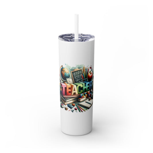 Teacher - SleekSip Skinny 20oz Tumbler with Straw