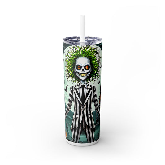 Halloween Ghost - SleekSip Skinny 20oz Tumbler with Straw