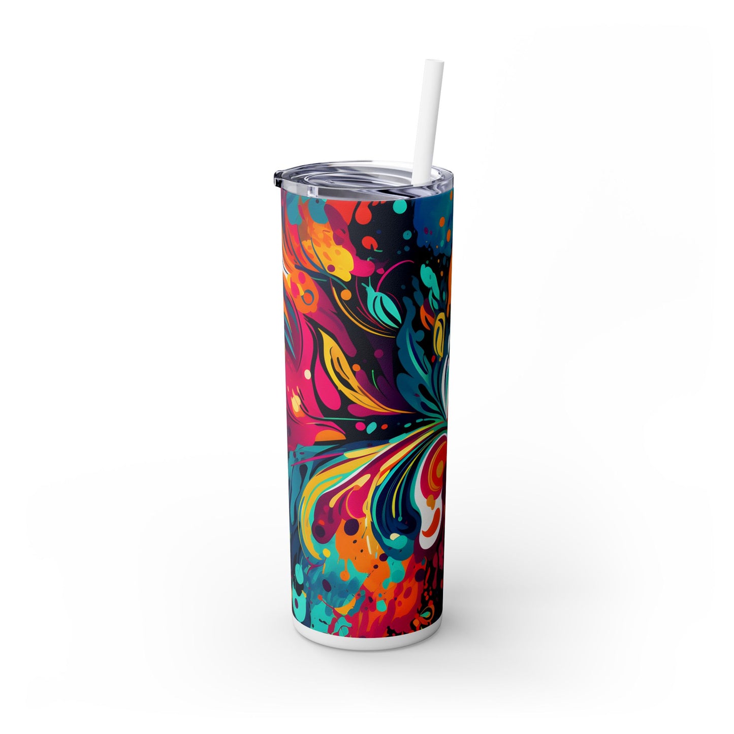 Graffiti - SleekSip Skinny 20oz Tumbler with Straw