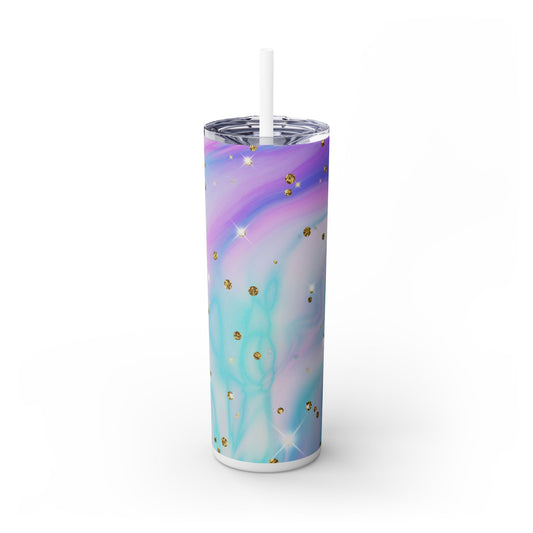 Unicorn Sparkles - SleekSip Skinny 20oz Tumbler with Straw