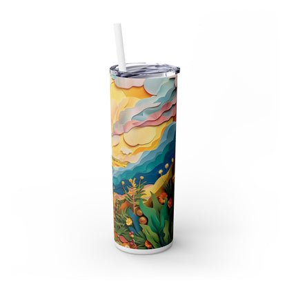 Jesus Sunrise - SleekSip Skinny 20oz Tumbler with Straw