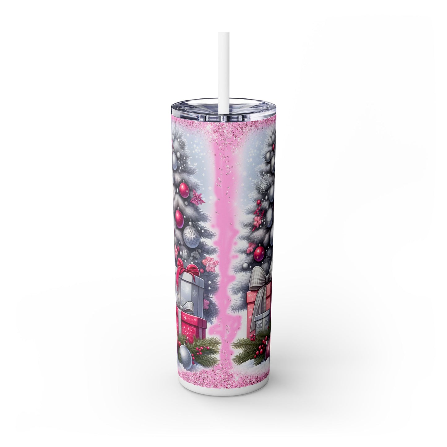 Christmas Time - SleekSip Skinny 20oz Tumbler with Straw