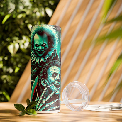 Halloween Horror - SleekSip Skinny 20oz Tumbler with Straw