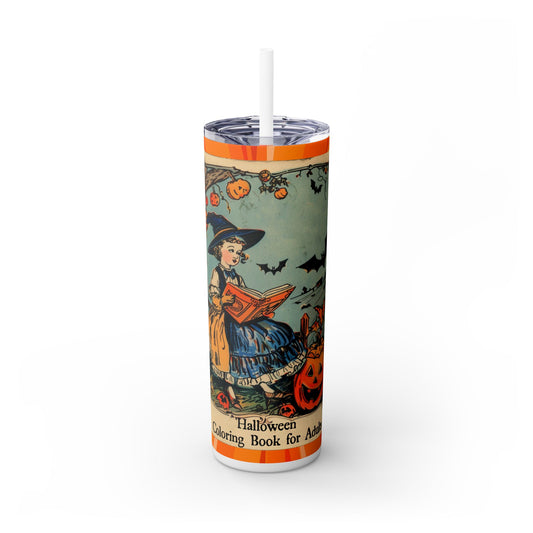 Halloween Card - SleekSip Skinny 20oz Tumbler with Straw