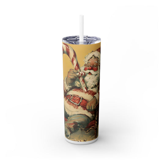 Vintage Santa with Candy Cane Tumbler