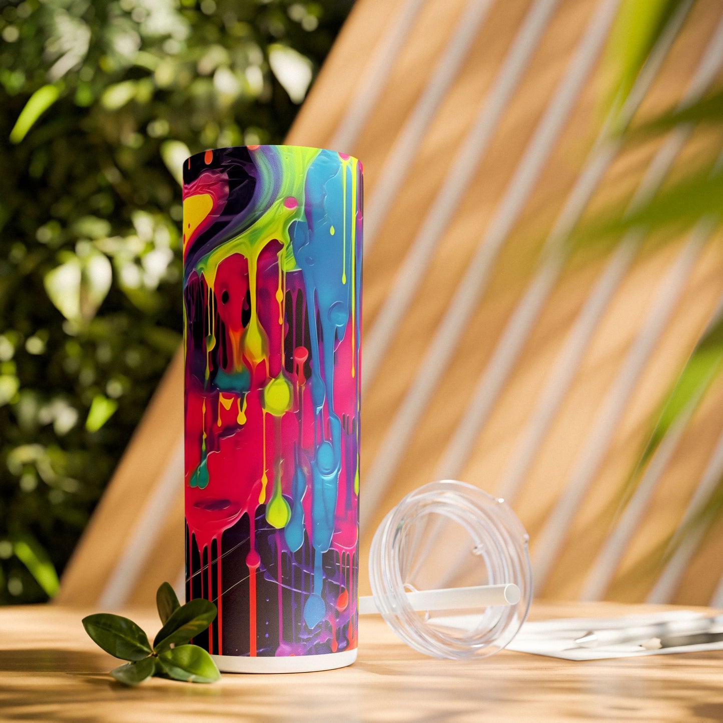 Graffiti - SleekSip Skinny 20oz Tumbler with Straw