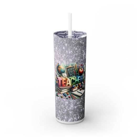 Teacher Life - SleekSip Skinny 20oz Tumbler with Straw