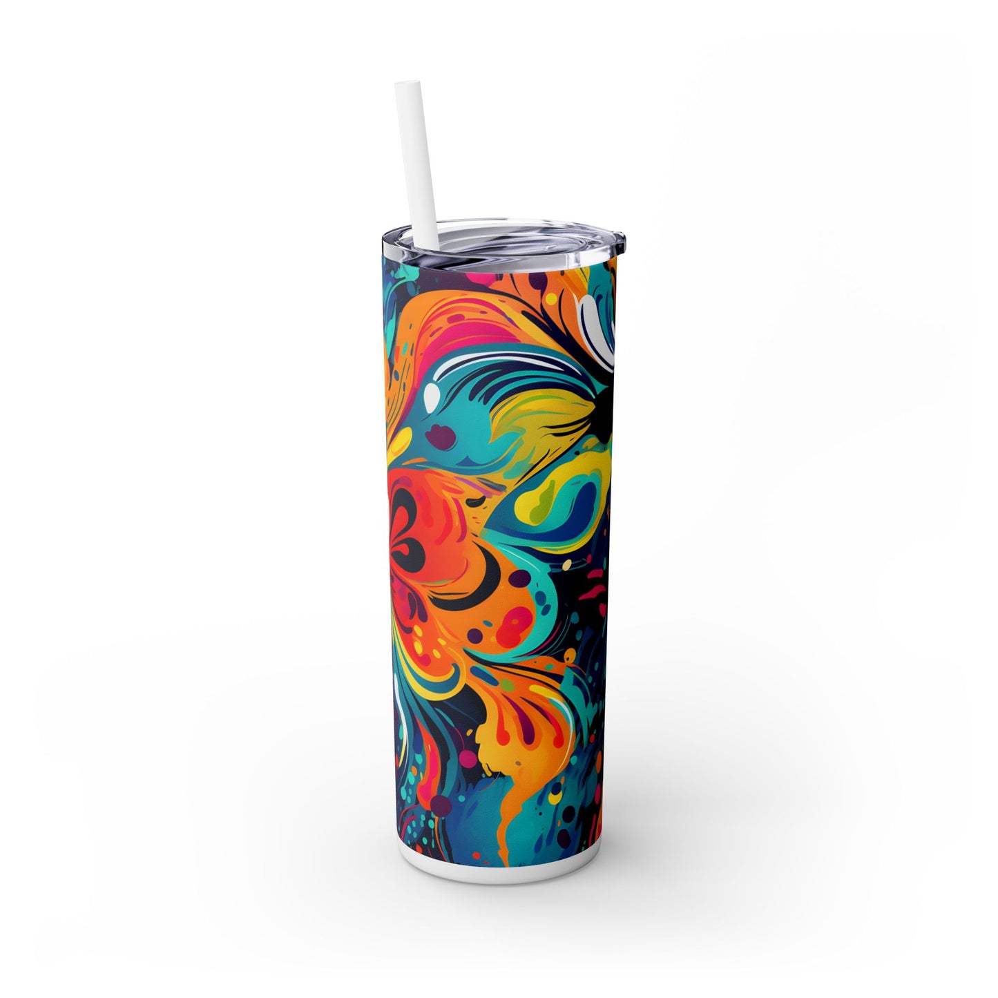 Graffiti - SleekSip Skinny 20oz Tumbler with Straw