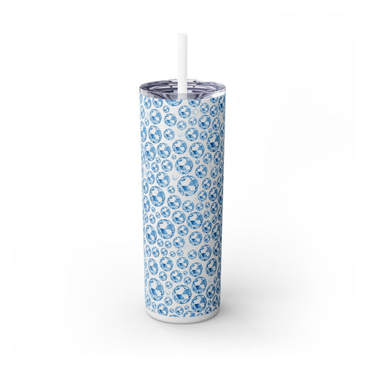 Pretty Diamonds - SleekSip Skinny 20oz Tumbler with Straw