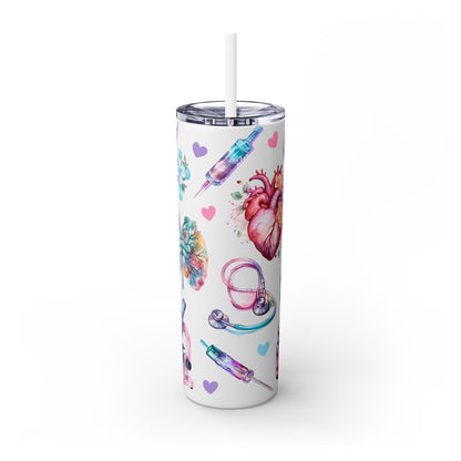 Nurse - SleekSip Skinny 20oz Tumbler with Straw