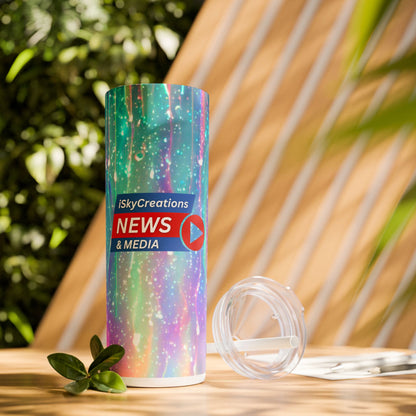 iSkyCreations - News & Media - SleekSip Skinny 20oz Tumbler with Straw