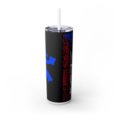 Puerto Rico - SleekSip Skinny 20oz Tumbler with Straw