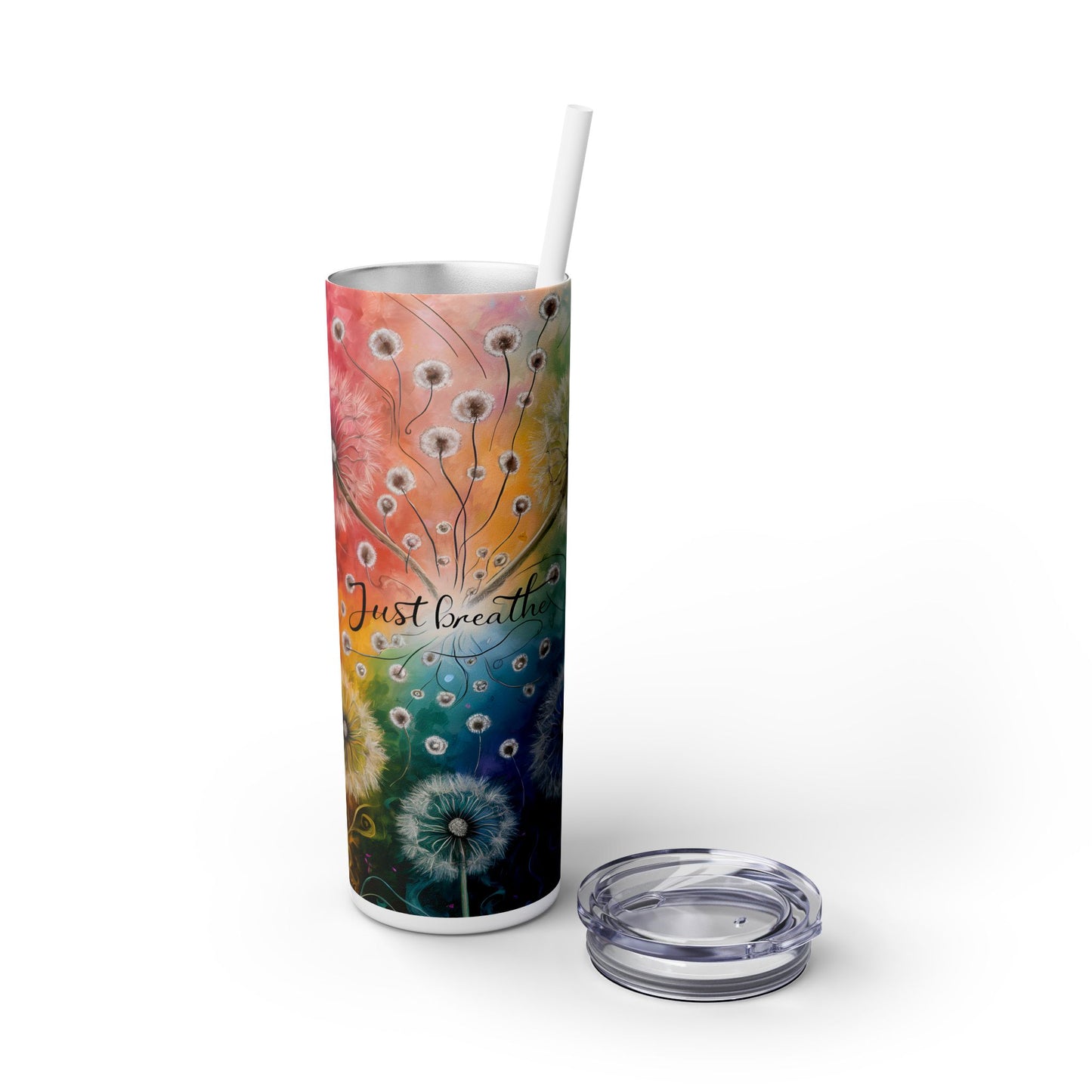 Just Breathe - SleekSip Skinny 20oz Tumbler with Straw