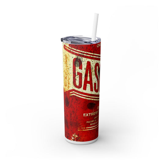 Old Gas Can - SleekSip Skinny 20oz Tumbler with Straw