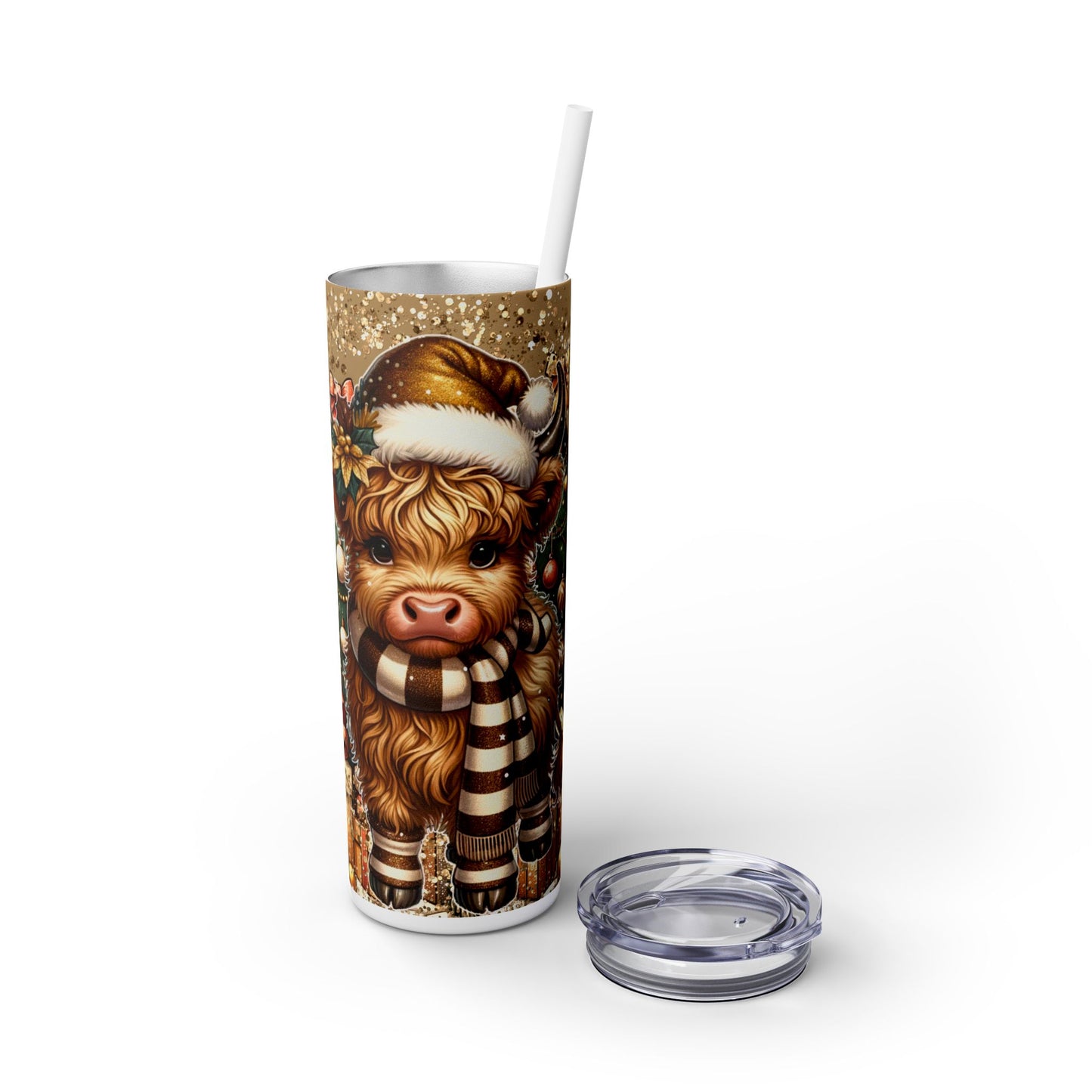 Christmas Time - SleekSip Skinny 20oz Tumbler with Straw