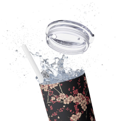 Japanese illustrations - SleekSip Skinny 20oz Tumbler with Straw