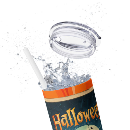 Halloween Card - SleekSip Skinny 20oz Tumbler with Straw