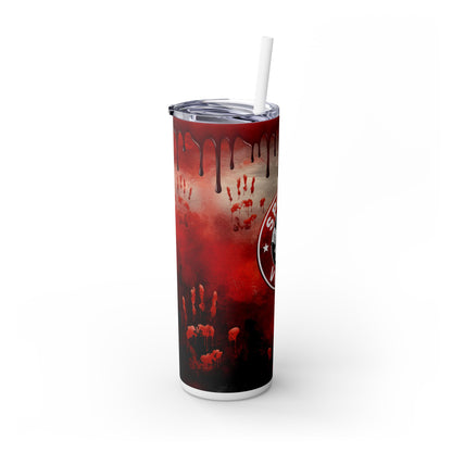 Bloody Red Spooky Vibes - SleekSip Skinny 20oz Tumbler with Straw