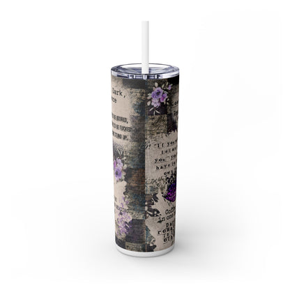 Bad Girl Book Geek - SleekSip Skinny 20oz Tumbler with Straw