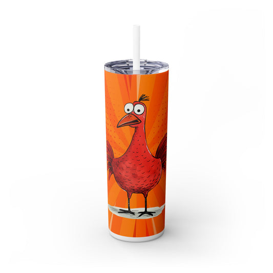 Wacky Animals - SleekSip Skinny 20oz Tumbler with Straw