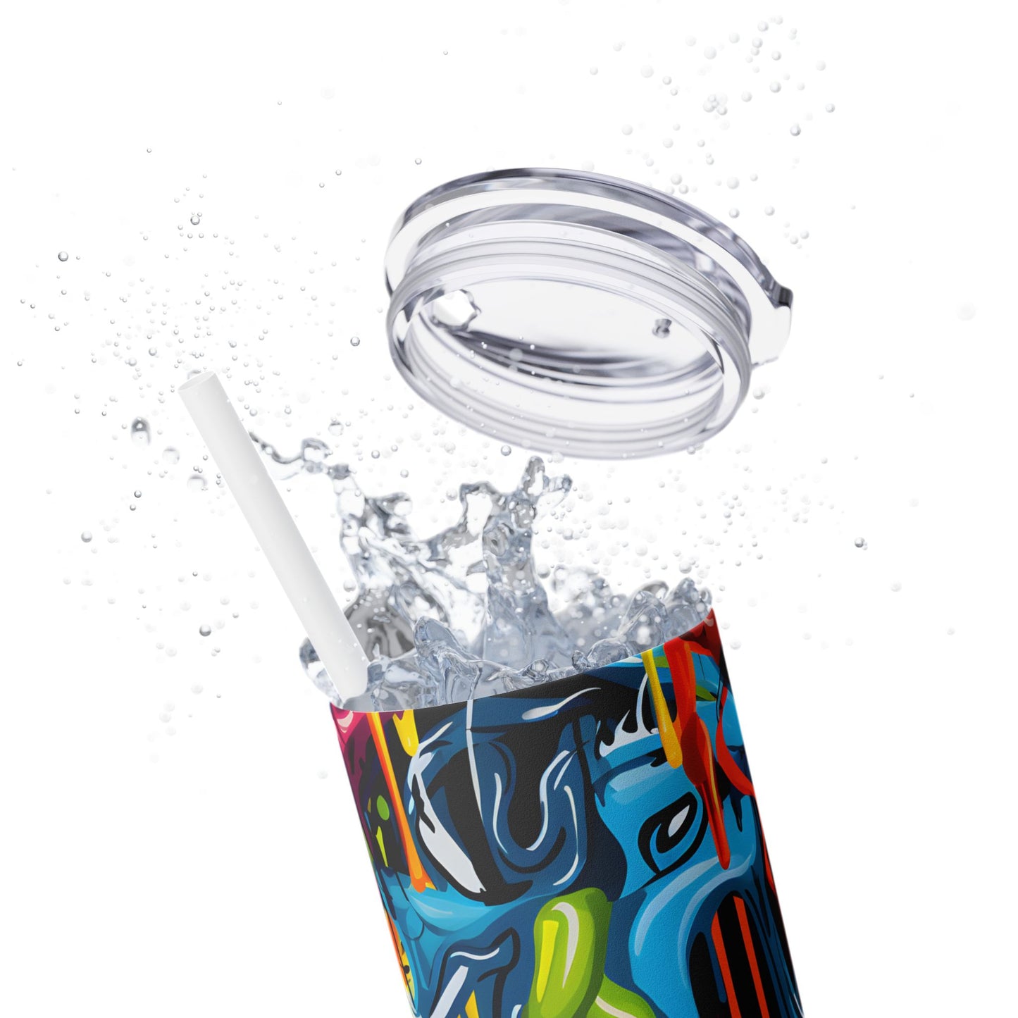 Graffiti - SleekSip Skinny 20oz Tumbler with Straw