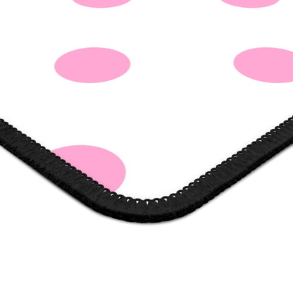 Pretty in Pink Polka Dot Mouse Pad – A Splash of Fun for Your Desk