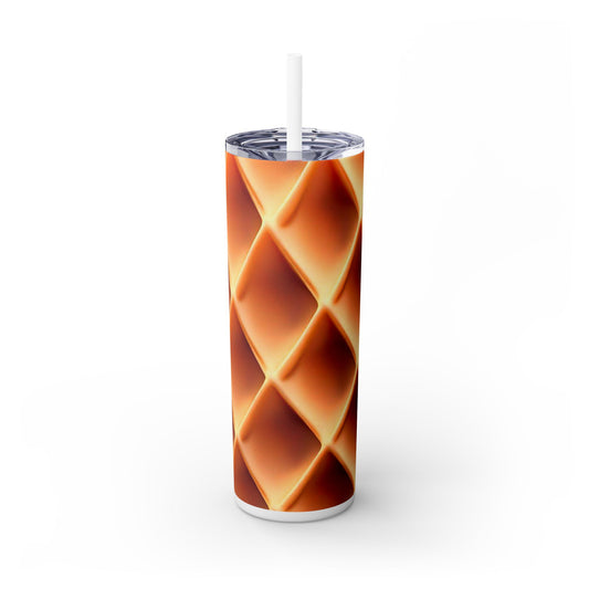 Waffle Cone - SleekSip Skinny 20oz Tumbler with Straw