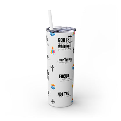 Religious Inspirational - SleekSip Skinny 20oz Tumbler with Straw