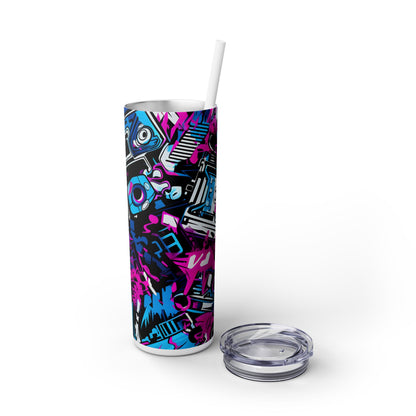 Graffiti - SleekSip Skinny 20oz Tumbler with Straw