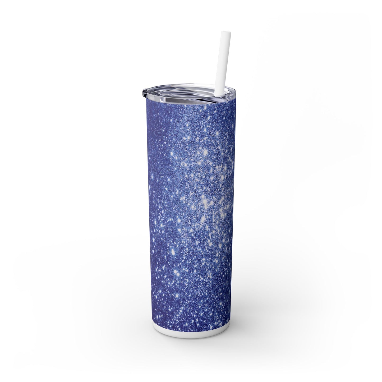 Blue Sparkles - SleekSip Skinny 20oz Tumbler with Straw