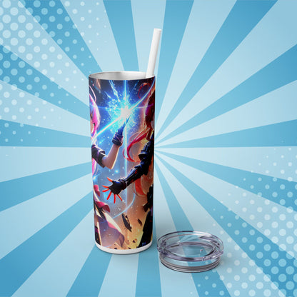 Galactic Anime Hero Skinny Tumbler – 20oz